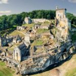 château commarque en Dordogne vue du ciel