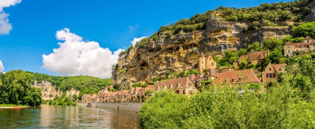 La Roque-Gageac en Dordogne, un des plus beaux endroits de la région.